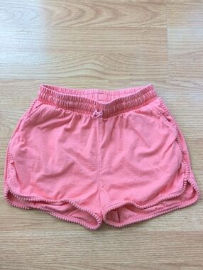 Tea Collection Coral Pom-Trim Terry Shorts